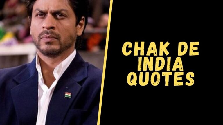 Top 10 Motivational Quotes From Chak De India - Upgrading Oneself