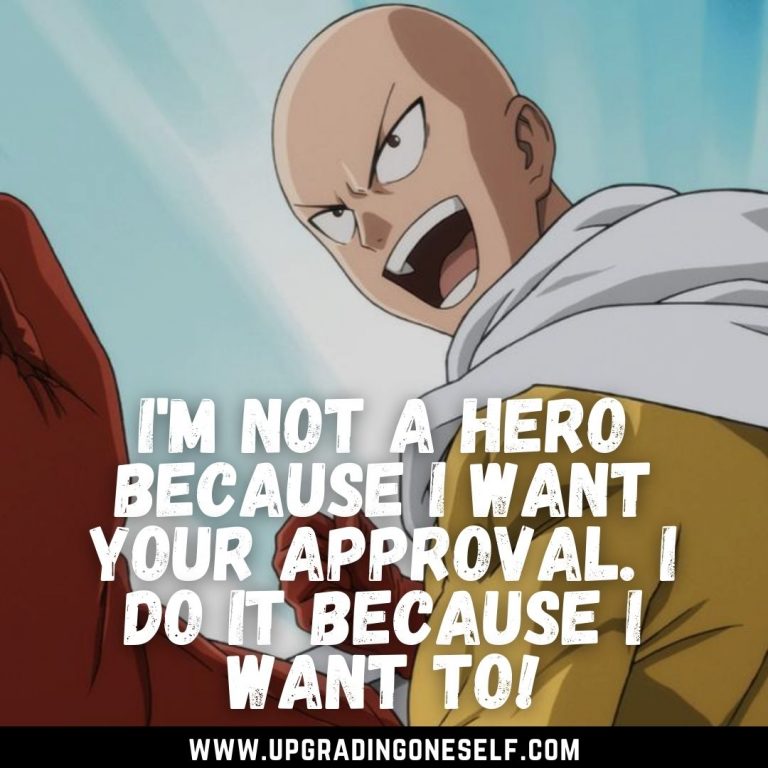 Top 15 MotivationBooster Quotes From One Punch Man Series