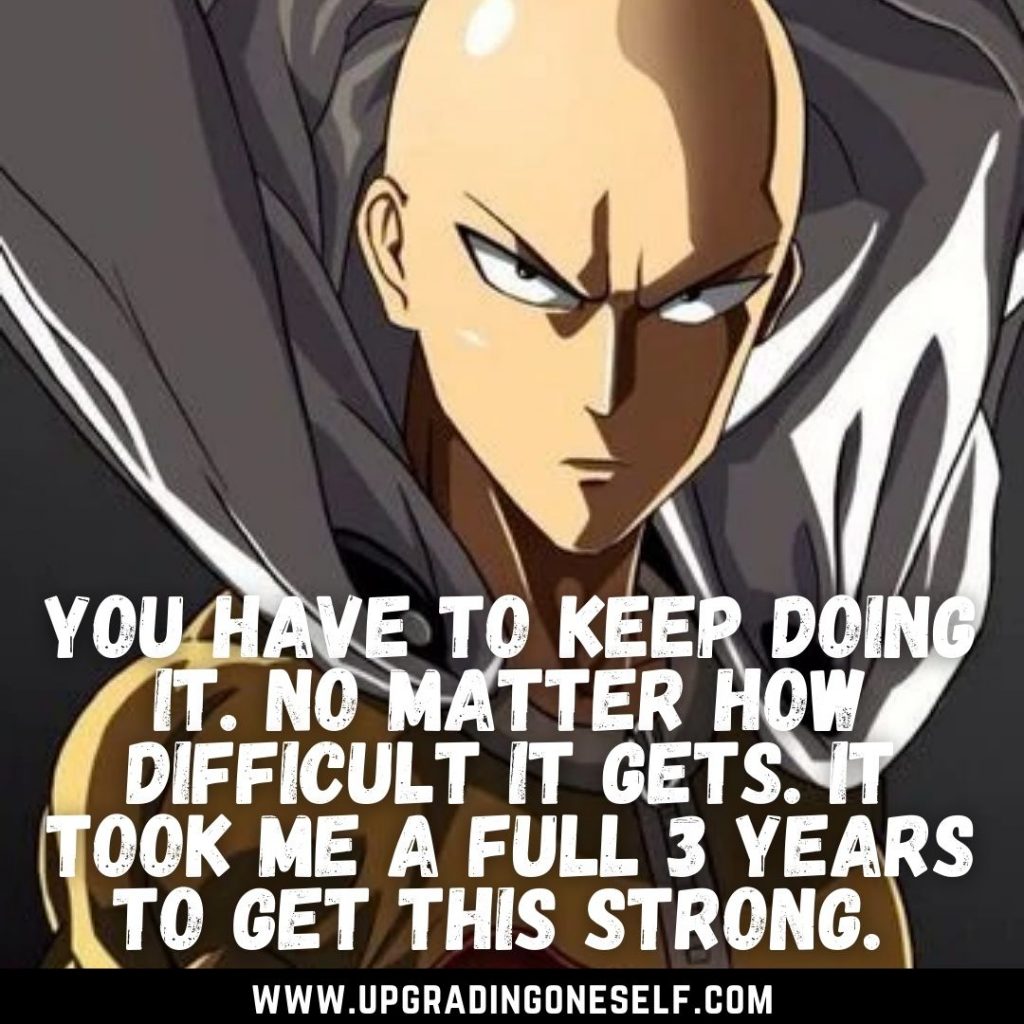 Top 15 MotivationBooster Quotes From One Punch Man Series