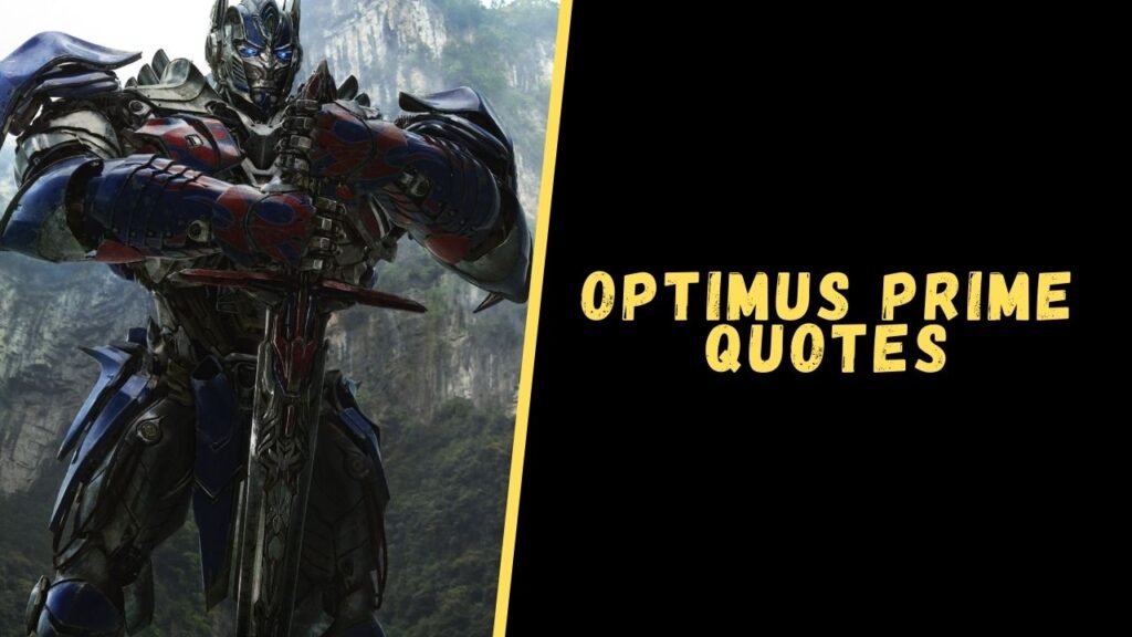 optimus prime quotes