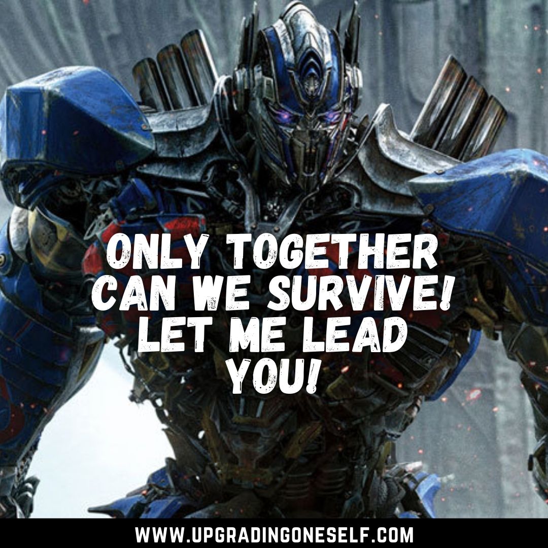 Top 20 Badass Quotes From The Optimus Prime For Motivation